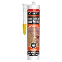 Клей монтажный жидкие гвозди Soudal 48A, бежевый, 280 мл