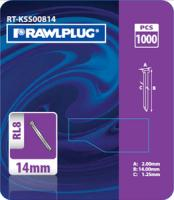 Гвозди для степлера с головкой 14х1,25 RT-KSS00814 Rawlplug (1000шт)