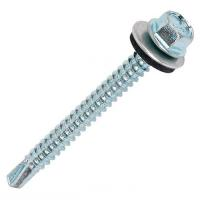 Так выглядит Саморезы кровельные по металлу, цинк