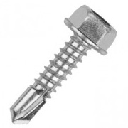 Так выглядит Саморезы шестигранные со сверлом по металлу, оцинк