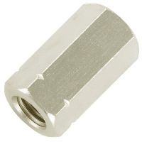 Гайка соединительная нержавеющая A2 DIN 6334 Так выглядит Гайка соединительная нержавеющая A2 DIN 6334