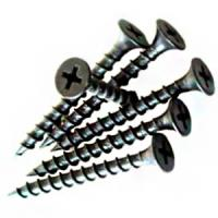 Так выглядит Саморез черный по дереву, фосфат