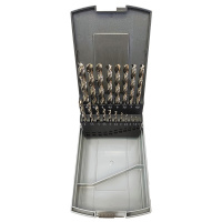 Фото Набор сверл по металлу HSS Delog, пластиковый кейс, 19 пр., 1,0-10,0мм х 0,5