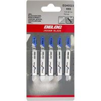 Товар Пилки для лобзика по металлу T118A Delog D240523 (упак. 5 шт.) от производителя Delog в магазине krep.by Фото Пилки для лобзика по металлу T118A Delog D240523 (упак. 5 шт.)