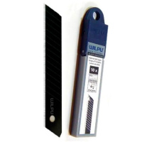 Фото Лезвия сменные для строительных выдвижных ножей WILPU BLACK DIAMOND 18 мм 10 шт