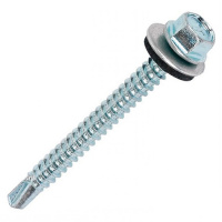 Так выглядит Саморезы кровельные по металлу, цинк