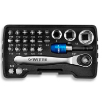 Фото Набор бит с трещоткой WITTE PRO BITBOX 24 пр.