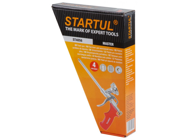 Фото Пистолет для монтажной пены STARTUL MASTER (ST4056) (в комплекте 4 насадки) (ST4056)