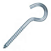 Шуруп крючок, полукольцо оцинк. 3х30