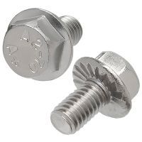 Болт нержавеющий с фланцем шестигранный М6х12 A2 DIN 6921